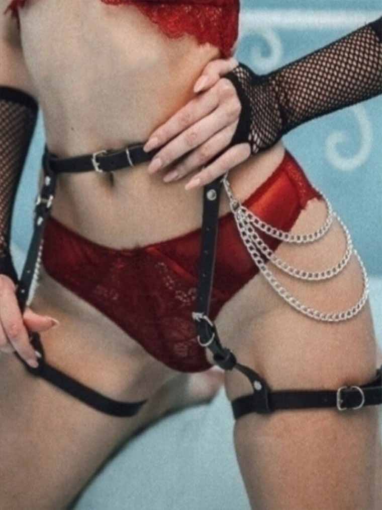 leather lingerie